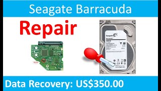 Seagate barracuda ST1000DM003 ST2000DM001 ST3000DM001 100724095 PCB repair HDD data recovery [upl. by Jilleen]