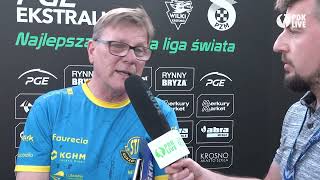 Trener Stali Gorzów Już po czwartym biegu mówiłem żeby przerwać zawody [upl. by Beeck]