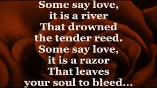 THE ROSE Lyrics  BETTE MIDLER [upl. by Eintruoc327]