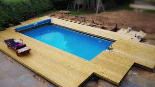 Putting an Intex pool in the ground [upl. by Hsirap]