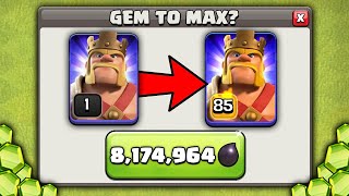 I Spent 8174964 Dark Elixir to Max the King [upl. by Eilatam251]