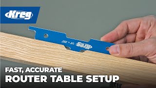 Fast Accurate Router Table Setup  Kreg Precision Router Table Setup Bars [upl. by Bushey]