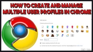 How to create and manage multiple user profiles in Chrome [upl. by Ahsienot]