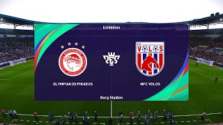 Olympiacos FC vs NFC Volos 07122024 Greece Super League PES 2021 [upl. by Cir]