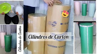 DIY😱Como hacer Cilindros con📦 Cajas de Cartòn📦para DecoracionesEventos Tutorial Completo [upl. by Haik]