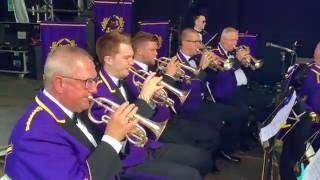 On Stage with Brighouse and Rastrick Brass Band  Carfest North 2016 [upl. by Ty912]