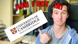 How I got Accepted into Cambridge Medical School [upl. by Auqinahc]