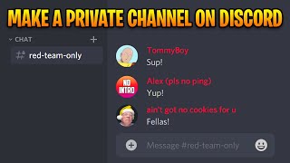 How to Make a PrivateRoleExclusive Channel on Discord [upl. by Aeslehs]