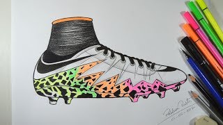 Como desenhar CHUTEIRA da NIKE passo a passo [upl. by Avlis]