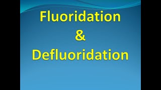 Defluoridation  Fluoridation  Water Treatment Process  Nalgonda technique [upl. by Htevi]