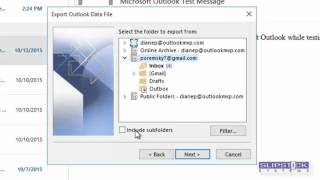 How to Export to an Outlook PST file [upl. by Lerad]