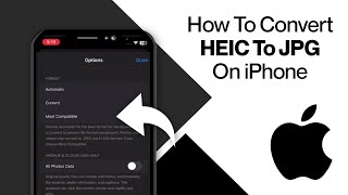 How To Convert HEIC To JPG On iPhone  2024 Full Guide [upl. by Awjan101]