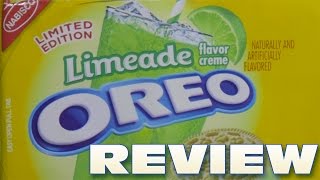 Limeade Oreo Cookie Review  Oreo Oration [upl. by Eirrak]