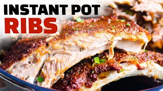 Instant Pot Ribs  5 Ingredient Recipe  Low Carb  KetoFriendly  BBQ Ribs [upl. by Narud858]