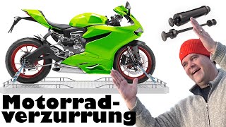 Eilzurr Anleitung Motorradtransport  Motorrad richtig verzurren Motorrad sichern Spanngurt Eilzurr [upl. by Gaskin52]