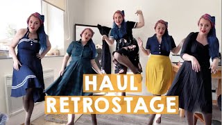 HAUL ✦ Robes inspiration retrovintage Pin Up de chez Retrostage [upl. by Ayekahs]