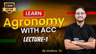 FREE CLASSES Agronomy1 Bilingual I Classification of CropsI  Agri Coaching Chandigarh [upl. by Aicil]