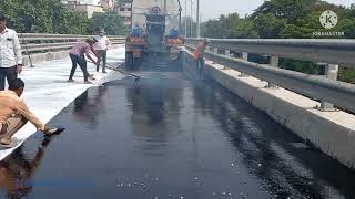 Mastic Asphalt for roads and bridges  Bitumen  Wearing Course  Bridge Construction  Construction [upl. by Ayikat611]