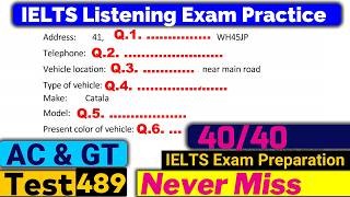 IELTS Listening Practice Test 2024 with Answers Real Exam  489 [upl. by Mellen]