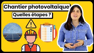 Chantier Photovoltaïque  Comment Ça Se Passe  panneausolaire [upl. by Vivie]