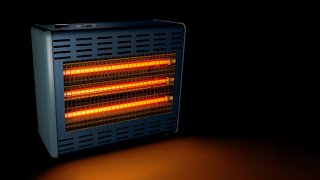 Heater Fan Sound for Sleeping White Noise Black Screen [upl. by Nilkcaj]