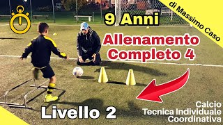 Allenamento Calcio Tecnica Individuale Seduta Completa 4 Massimo Caso❤⚽️ [upl. by Yenots]