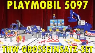 quotPLAYMOBIL 5097 THW GROSSEINSATZ SET 2015quot Vorstellung [upl. by Anirtak675]