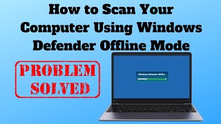 How to Scan your Computer Using Windows Defender Offline [upl. by Gyatt]