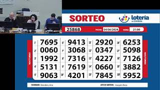 Sorteo de Quiniela NOCTURNO Nº 25868 – 04062024 – 2100 hs [upl. by Monk]