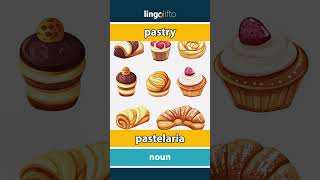 🇬🇧🇵🇹 pastry  pastelaria  vocabulary builder  learn English  vamos aprender inglês [upl. by Eeluj]