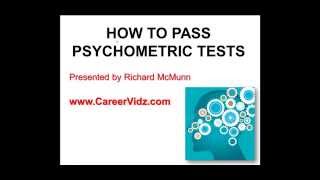 How To Pass Psychometric Tests [upl. by Ardnuahsal]