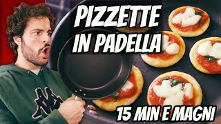 Pizzette in padella in 15 minuti  CUCINA BUTTATA [upl. by Suaeddaht]