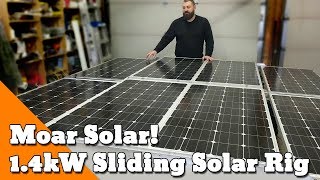 Even Moar Solar 14kW Rooftop RV Sliding Solar Install  How to Build an Overlander [upl. by Cattima734]