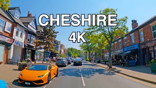 Holmes Chapel to Alderley Edge  Cheshire  Drive  4K [upl. by Elrem658]