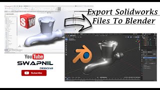 Export solidworks files to Blender  In Hindi [upl. by Saied333]