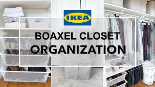 ANOTHER CLOSET MAKEOVER Installing Ikea Boaxel System – master bedroom closet organization [upl. by Gualterio]