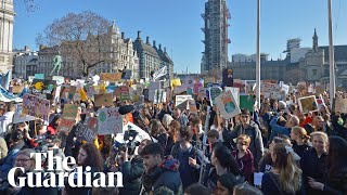 Thousands of UK students strike over climate change [upl. by Phelan]