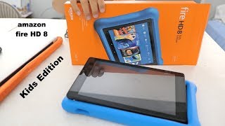 Fire HD 8 Kids Edition Tablet  Unboxing and Set Up [upl. by Idalla]