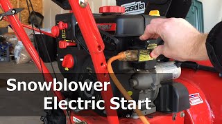 How to Use Snowblower Electric Start [upl. by Llenrahc386]