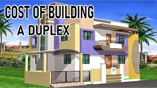 Cost of building a duplex house🏡🏡 [upl. by Aninat]