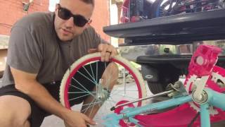 How to change a kids 20 inch bike tire  inner tube [upl. by Venn]