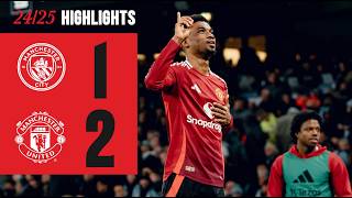 AMAD SEALS VICTORY AGAINST CITY 😮‍💨  Man City 12 Man Utd [upl. by Peih]