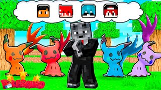 Capturei 6 MIMIKYUS DIFERENTES na POKESQUAD pra DERROTAR todos os Pokemon no Minecraft [upl. by Ydnis]