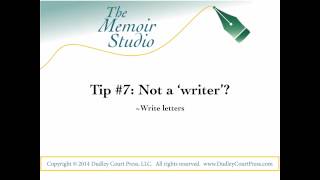 Memoir Writing Made Easy Ten Tips [upl. by Worra]