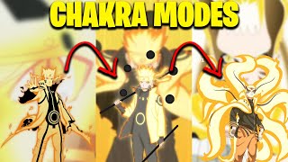 All Of Naruto Chakra Modes Explained Six Path Baryon Mode etc [upl. by Wsan349]