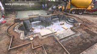 Pool construction time lapse video by Pool Agency [upl. by Arte]