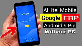 All Itel Bypass Google AccountFRP Lock ANDROID 9 Without PC [upl. by Haniraz]