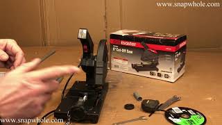 Harbor Freight Drill Master 6 inch Metal Cut Off Saw Review [upl. by Dorrie]