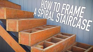 How We Frame A Spiral Staircase  Dr Decks [upl. by Elatsyrk]