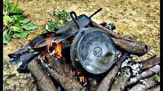 Cleaning and restoring cast iron skillets [upl. by Werdma266]